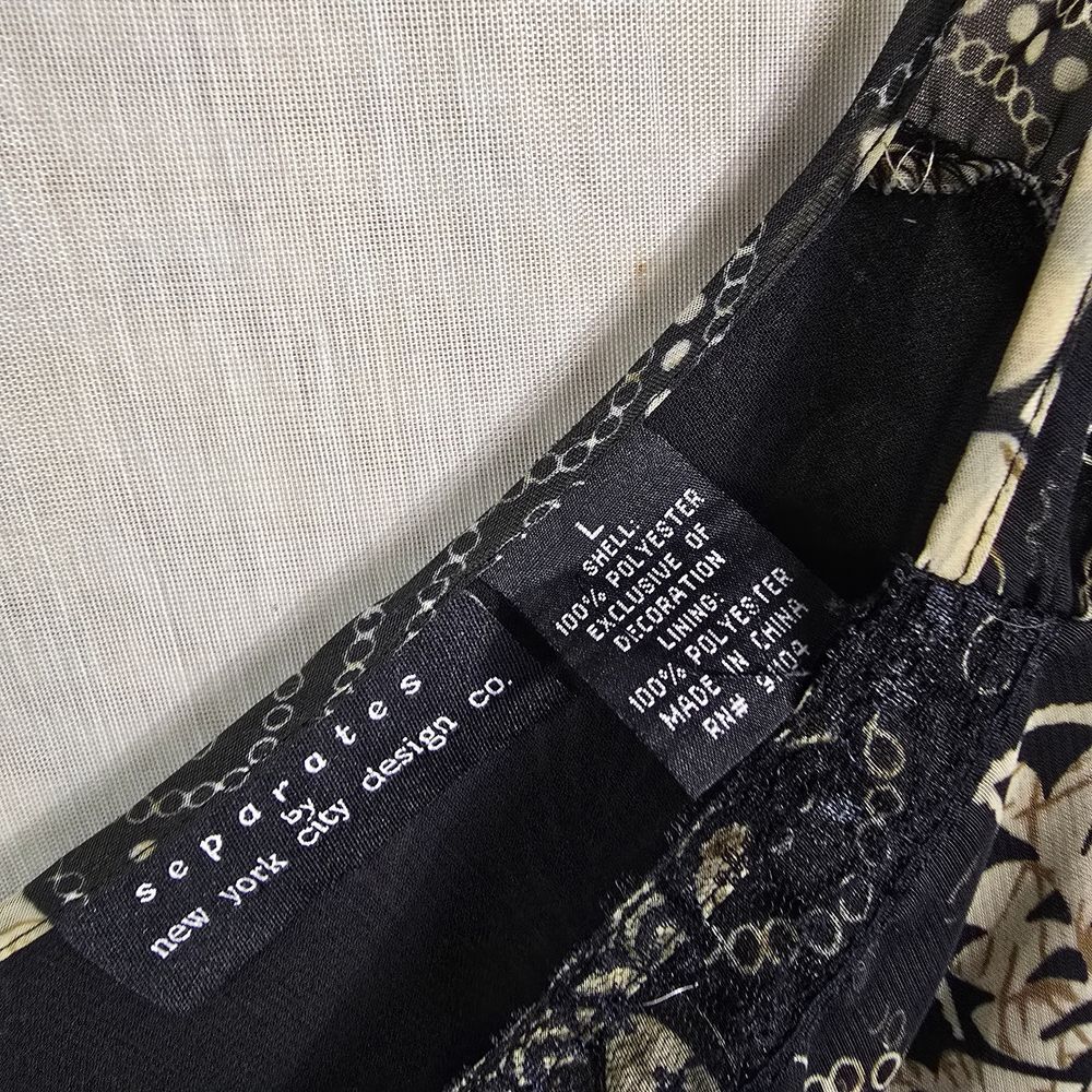 White House Black Market Sleeveless Blouse Black Floral Top - Picture 8 of 12